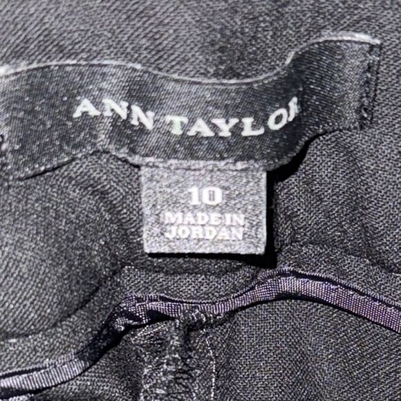 Ann Taylor Black Ankle Pants Tailored Fit 10 - Picture 2 of 8